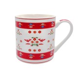 Cana din portelan, rosie, 325 ml, MB479