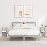 vidaXL Noptieră 2 pcs Gri Sonoma 25,5 x 22 x 49,5 cm Lemn compozit 8000607