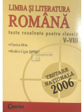 Florica Mitu - Limba și literatura rom&acirc;nă. Teste rezolvate pentru clasele V - VIII (editia 2005)