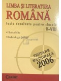 Florica Mitu - Limba si literatura romana. Teste rezolvate pentru clasele V - VIII (Editia: 2005)
