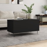 vidaXL Măsuță de cafea, negru, 90x44,5x45 cm, lemn compozit