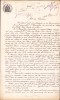 A2737N Act de cumpărare &icirc;napoi de către v&acirc;nzător a unor hanuri, pădure, vie etc, 1898, Pitești, semnat de cumpărător prin punerea degetului