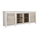 Servantă DKD Home Decor Alb Natural Maro Deschis Lemn de mango 210 x 40 x 82 cm