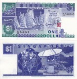 SINGAPORE 1 dollar ND (1987) UNC!!!