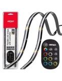 Set 2buc Banda Led Auto flexibile cu controler multicolor RGB 2x30cm, 12V, Amio