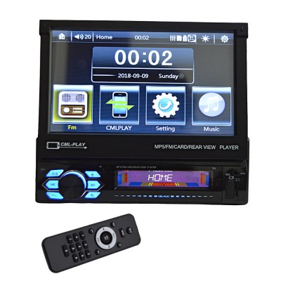 MP5 Player CTC708, ecran retractabil 7&amp;rdquo;, 1DIN, 4x60W, touchscreen foto