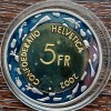 (M2021) MONEDA ELVETIA - 5 FRANCS 2002, 400 ANI FESTIVALUL ESCALADE DE LA GENEVA, Europa