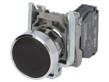 Comutator acționat prin apăsare 22mm 1 NO negru