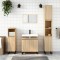Gossi dulap de baie, stejar sonoma, 58x33x60 cm, lemn prelucrat