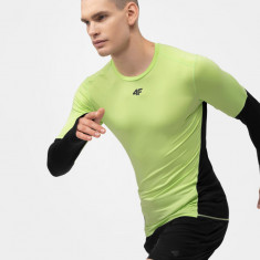 Tricou cu mânecă lungă de alergare slim cu uscare rapidă pentru bărbați