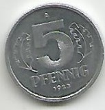 No(2) moneda-GERMANIA 5 PFENNIG 1983 Litera a