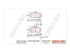 Dr!ve+ DP1010.10.0873 set placute frana,frana disc