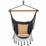 Cumpara ieftin Hamac Scaun Springos, 130x100cm, Gri/Bej, 2 Perne Incluse, Max 150kg