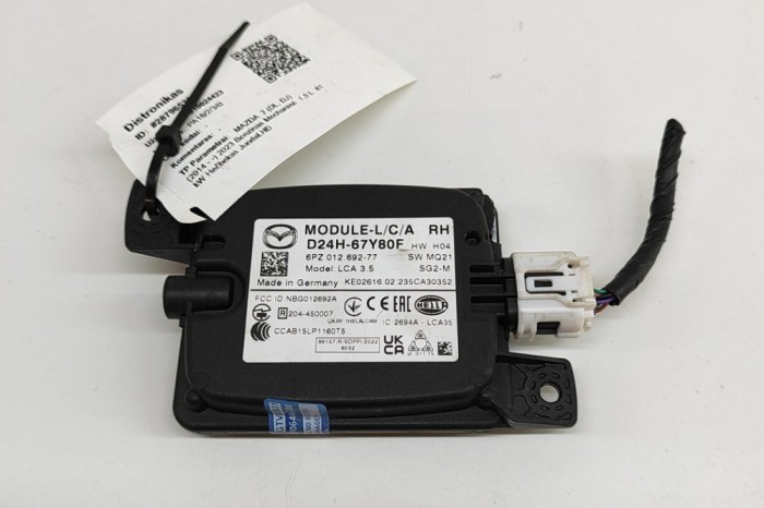 Modul de control unghi mort MAZDA 2 DL, DJ 2023 OEM: D24H-67Y80F,6PZ012692 28796530