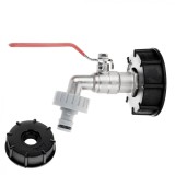 Set adaptor IBC S60 x 6, robinet 3 / 4&quot;, filet exterior 1&quot;, cuplaj furtun, Geko G70184