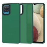 Husa Samsung Galaxy A12 Techsuit HaloFrost&Atilde;&sbquo;&Acirc;&nbsp;Series, verde inchis