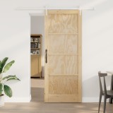 Ușa glisantă vidaXL cu set de accesorii 86x211 cm din lemn solid de pin