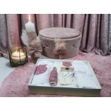 Set complet cu Trusou Botez + Cutie Buretata pentru hainute + Lumanare - TB928