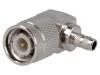 Conector TNC Tată Unghi 90&deg; 50&Omega; Crimpat POM Aurit