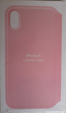 Husa de protectie, Folio pentru Apple iPhone X, Piele, MQRV2FE/A, Pink, Oem