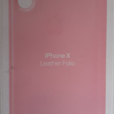 Husa de protectie, Folio pentru Apple iPhone X, Piele, MQRV2FE/A, Pink