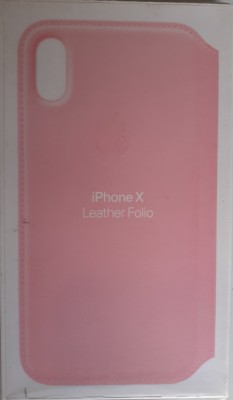 Husa de protectie, Folio pentru Apple iPhone X, Piele, MQRV2FE/A, Pink foto