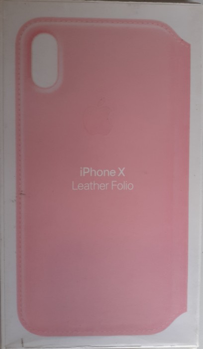 Husa de protectie, Folio pentru Apple iPhone X, Piele, MQRV2FE/A, Pink