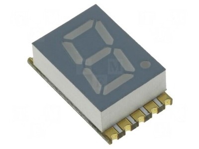 Afișaj LED 7 Segmente 5.08mm Roșu 1 Caracter 8-30mcd foto