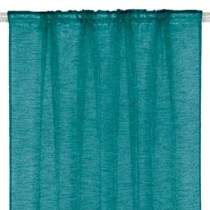 Perdele decorative cu imprimeu tifon, 140x260cm, verde, 2 buc, AC foto