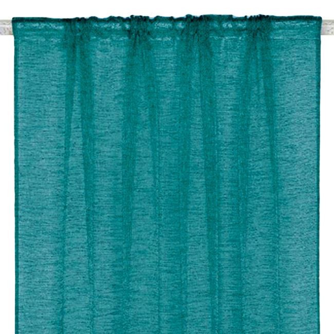 Perdele decorative cu imprimeu tifon, 140x260cm, verde, 2 buc, AC
