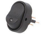 &Icirc;ntrerupător Rocker SPST ON-OFF 30A/12VDC cu iluminare albastră