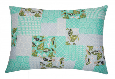 Perna SomnART Green Flowers, 50x70 cm, microfibra Relax KipRoom foto