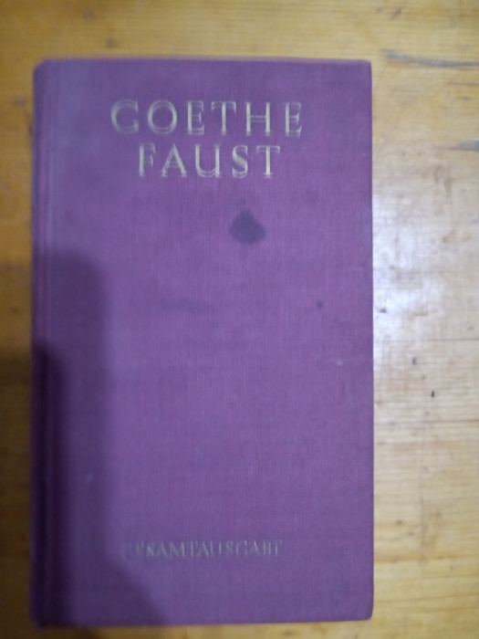 Faust gesamtausgabe-Goethe