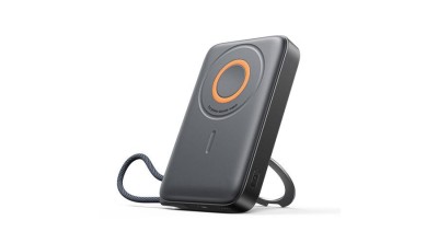 Joyroom JR-PBM02 Powerbank 22.5W 10000mAh 3&amp;icirc;n1 Magnetic Inductive Compatibil cu MagSafe cu Cablu &amp;Icirc;ncorporat - Negru foto