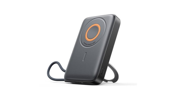 Joyroom JR-PBM02 Powerbank 22.5W 10000mAh 3&icirc;n1 Magnetic Inductive Compatibil cu MagSafe cu Cablu &Icirc;ncorporat - Negru