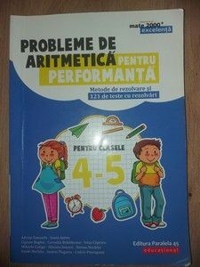 Probleme de aritmetica pentru performanta pentru clasele 4-5 - Adrian Zanoschi foto