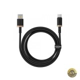 Cablu Date si Incarcare USB-A - USB-C Baseus Dura Series 60W 2m Auriu P10377802U01-02