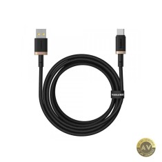 Cablu Date si Incarcare USB-A - USB-C Baseus Dura Series 60W 2m Auriu P10377802U01-02
