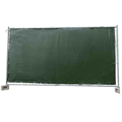 Prelată pentru gard de construcție 160g/m&amp;sup2; verde PE 1,76m x 3,41m foto