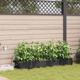 VidaXL Ghivece pentru grădină Negru 160 x 40 x 22 cm Oțel