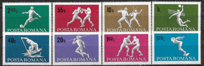 C931 - Romania 1969 - Sport 8v. neuzat,perfecta stare