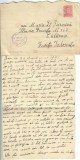 NI1087 Scrisoare cu plic cu ștampila Biroul Cenzurii Județul Cluj-Turda, expediată la Călărași, județul Ialomița din Bociu, județul Cluj, 1941