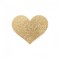 BIJOUX - INDISCRETS FLASH GOLDEN HEART NIPPLE COVERS