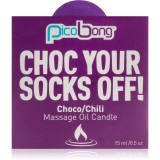 Cumpara ieftin Pico Bong Massage Oil Candle lum&acirc;nare de masaj Choco &amp; Chilli 15 ml