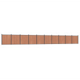 Panou pentru gard, maro, 1737x186 cm, WPC GartenMobel Dekor
