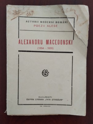 Poezii alese - Alexandru Macedonski - ediție interbelică foto