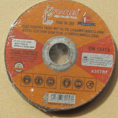 Disc pentru taiat metal, 115x1x22,2mm - 200767