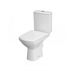 Wc Compact 481 Carina New Cersanit, Cu Capac Duroplast, Alb, Portelan, Lungime 35 Cm, Latime 66 Cm, 30 Kg, K31-043 foto