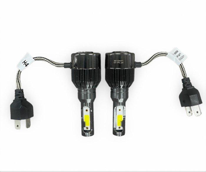 Set Becuri H4 2 faze cu LED LX88 30W - 4800 lumen 6000k 12-24V