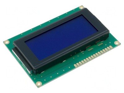 Afișaj LCD Alfanumeric 16x4 STN Negativ LED Albastru foto